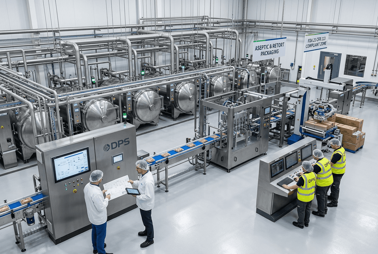 Aseptic & Retort Processing Facilities — Designed, Built, and Automated